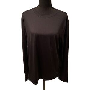 Fabletics Phoenix Lite Long Sleeve Top in Black XL NWT